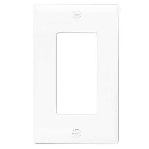 Enerlites Decorator On/Off Paddle Switch with Wall Plates Single Pole 91150-WWP-10PCS - Zenithce
