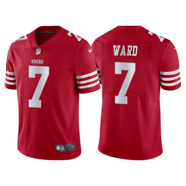 San Francisco 49ers #7 Charvarius Ward Red Vapor Untouchable Limited Stitched Jersey - Zenithce