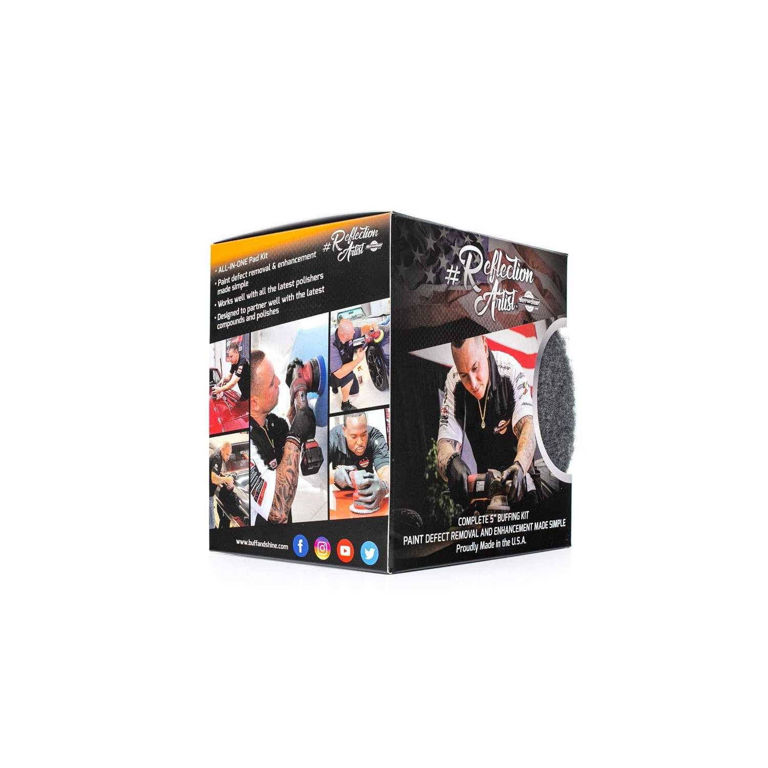 The Rag Company Buff and Shine Reflection Artist Complete Buffing Kit - Zenithce