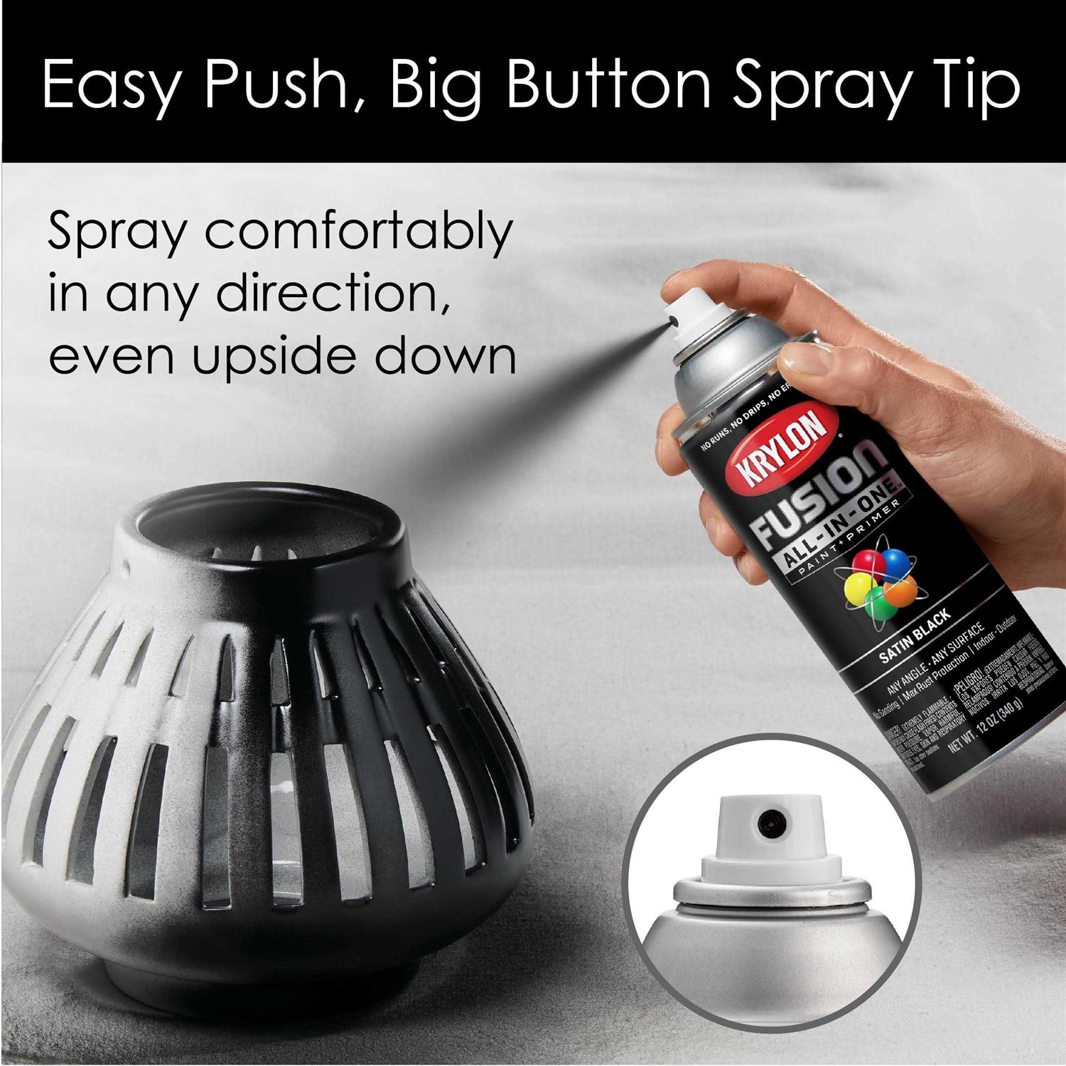 Krylon Fusion All-In-One 12 oz. Satin Spray Paint K02747007 - Zenithce