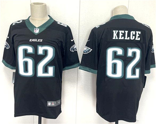 Philadelphia Eagles #62 Jason Kelce Black 2024 New Vapor Untouchable Limited Football Stitched Jersey - Zenithce