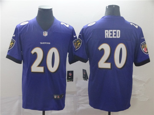 Baltimore Ravens #20 Ed Reed Purple Vapor Untouchable Jersey - Zenithce