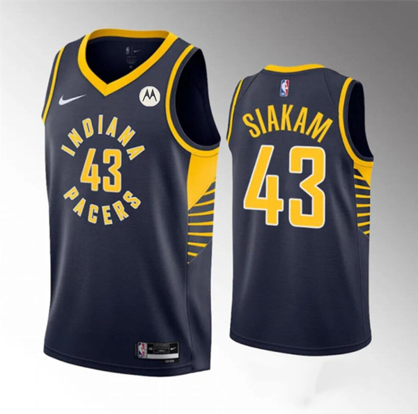 Indiana Pacers #43 Pascal Siakam Navy Icon Edition Stitched Jersey - Zenithce
