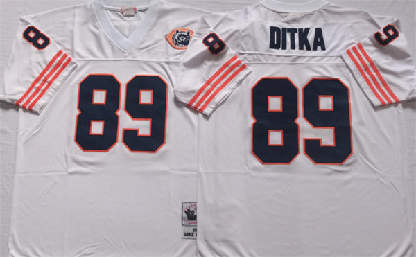 Chicago Bears #89 DITKA White Stitched Jersey - Zenithce