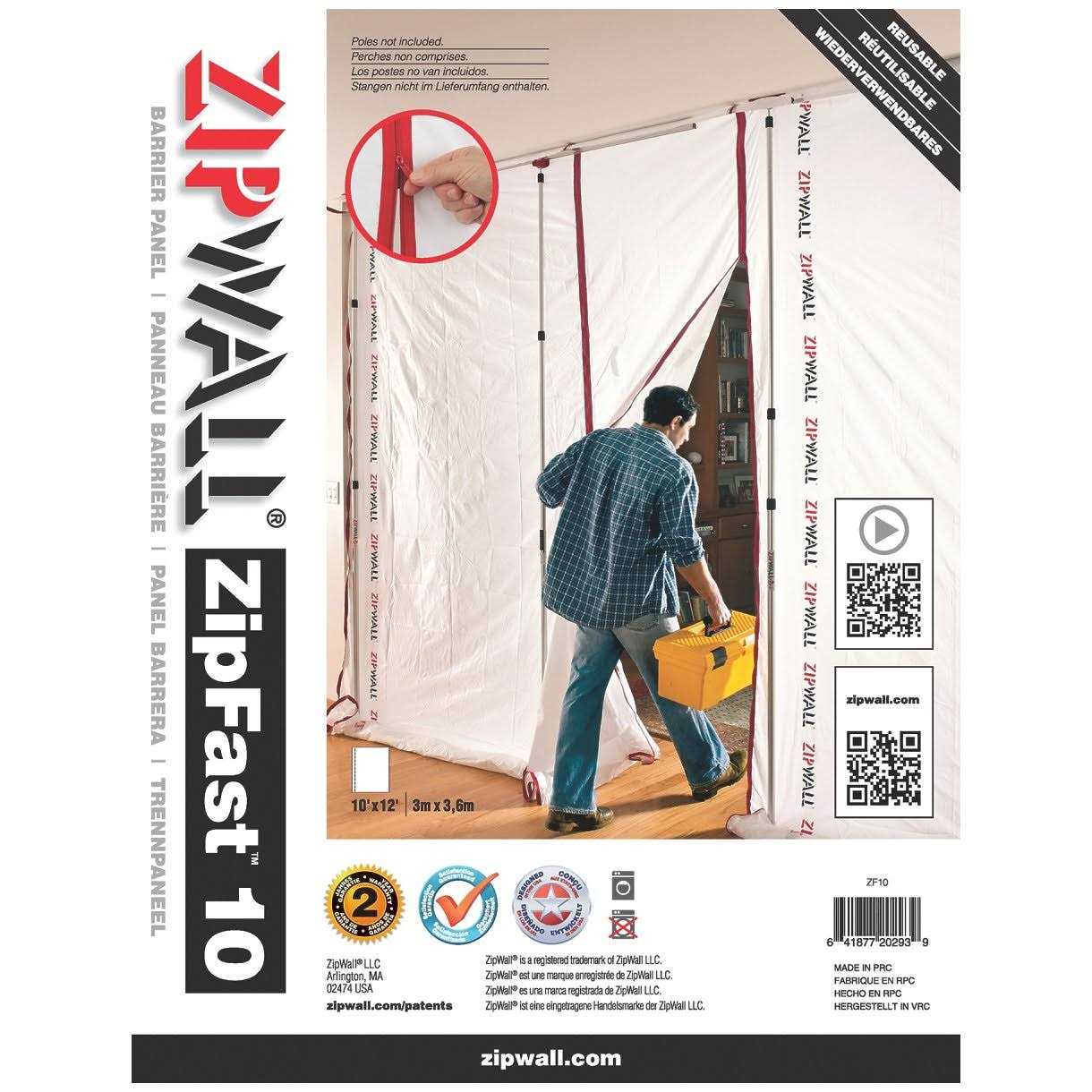 ZipWall Py50 Dust Barrier Plastic Sheeting - Zenithce