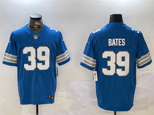 Detroit Lions #39 Jake Bates Blue 2024 F.U.S.E. Vapor Limited Stitched Jersey - Zenithce