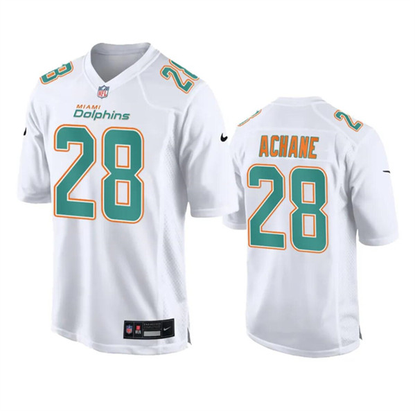 Miami Dolphins #28 De'Von Achane White Fashion Vapor Untouchable Stitched Jersey - Zenithce