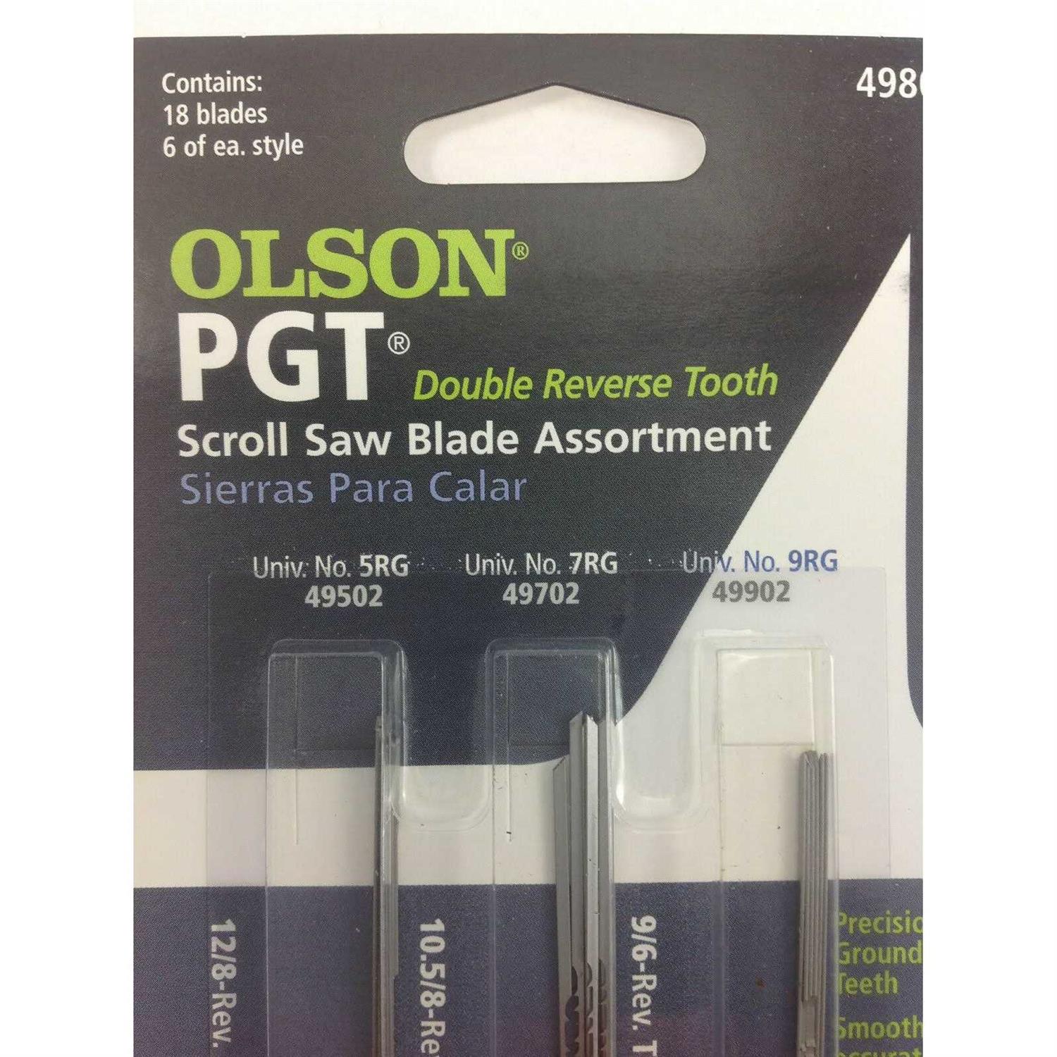 Olson Saw FR49400 Skip Tooth Scroll Saw Blade Assortment,36 - Zenithce