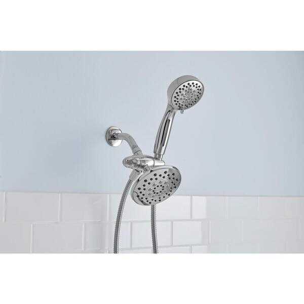 Glacier Bay 6-Spray 3.7 in. Single Wall Mount Handheld Adjustable Show - Zenithce