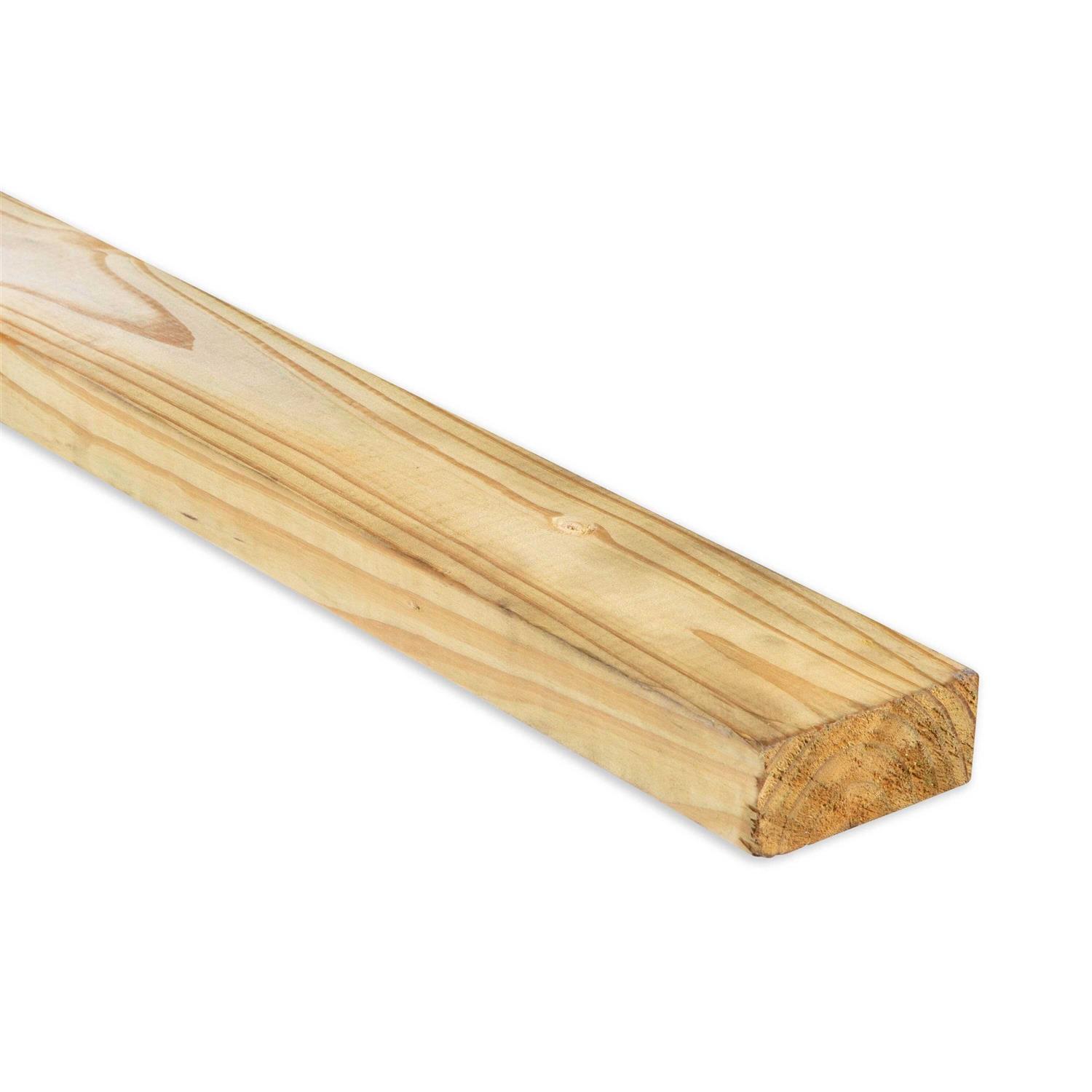Severe Weather 2-in x 4-in x 10-ft #2 Prime Square Wood Pressure Treated Lumber OG2P20410-AG - Zenithce