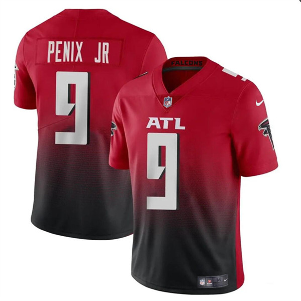 Atlanta Falcons #9 Michael Penix Jr Red Black 2024 Draft Vapor Untouchable Limited Stitched Jersey - Zenithce