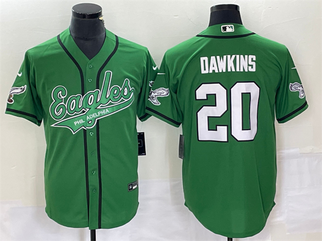 Philadelphia Eagles #20 Brian Dawkins Green Cool Base Stitched Jersey - Zenithce