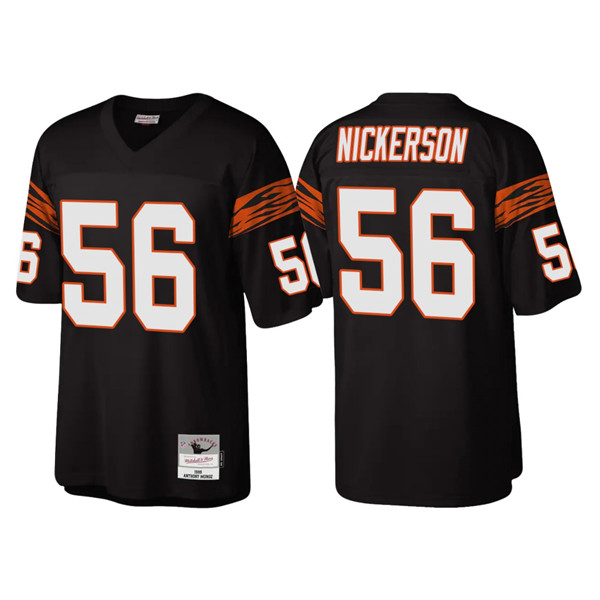 Cincinnati Bengals #56 Hardy Nickerson Black Throwback Legacy Stitched Jersey - Zenithce