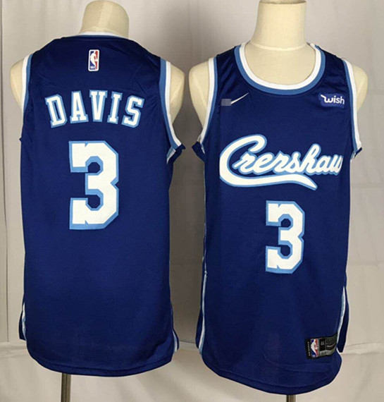 Crenshaw #3 Anthony Davis Swingman Stitched Jersey - Zenithce