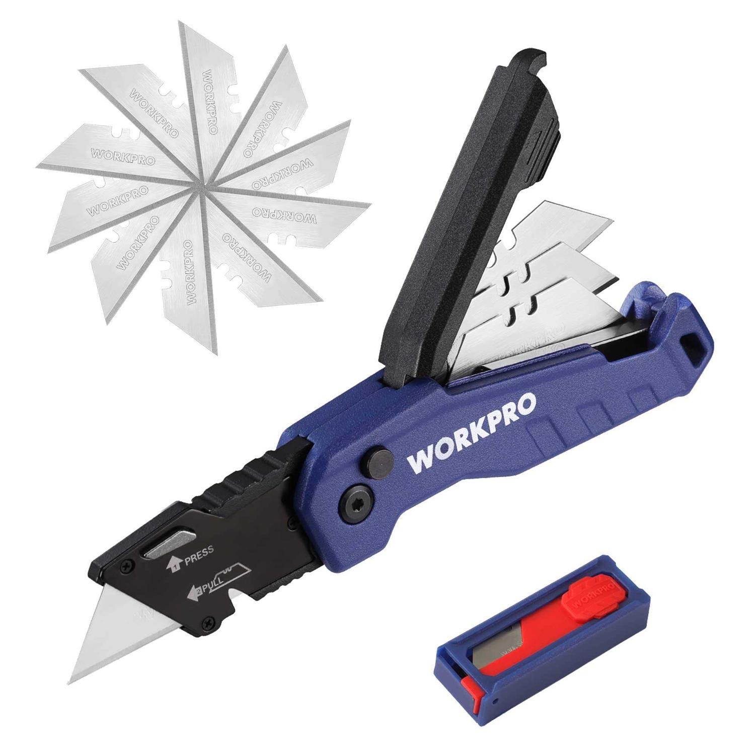Workpro Folding Sawhorse 2-Pack Adjustable Heavy Duty Saw horse with 2×4 Support Arms - Zenithce