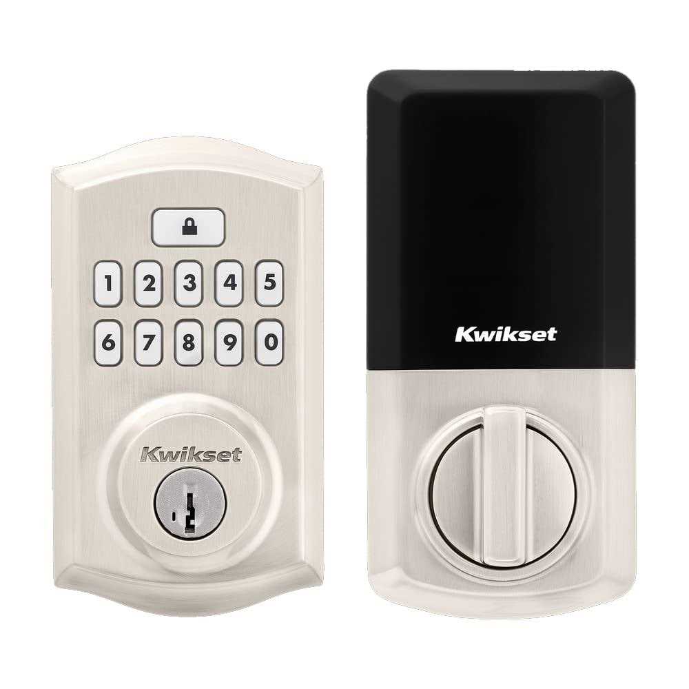 Kwikset SL4000DALSQT Safelock Daylon Privacy Door Lever Set with Square Rose - Zenithce