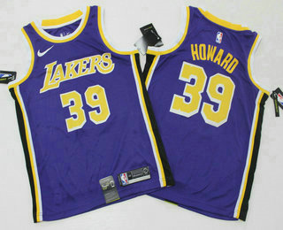 Los Angeles Lakers #39 Dwight Howard Purple 2019 Swingman Printed Jersey - Zenithce
