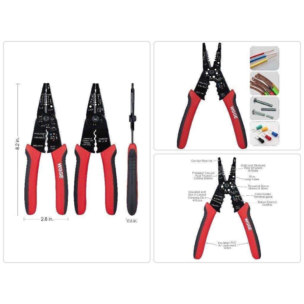 WGGE WG-015 Professional crimping Tool/Multi-Tool Wire Stripper and Cutter - Zenithce