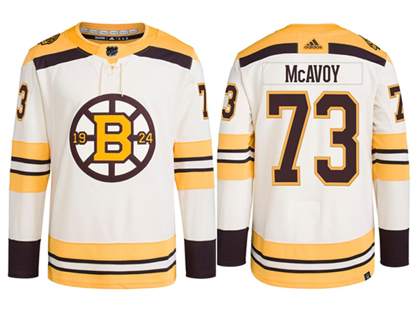 Boston Bruins #73 Charlie McAvoy White Stitched Jersey - Zenithce