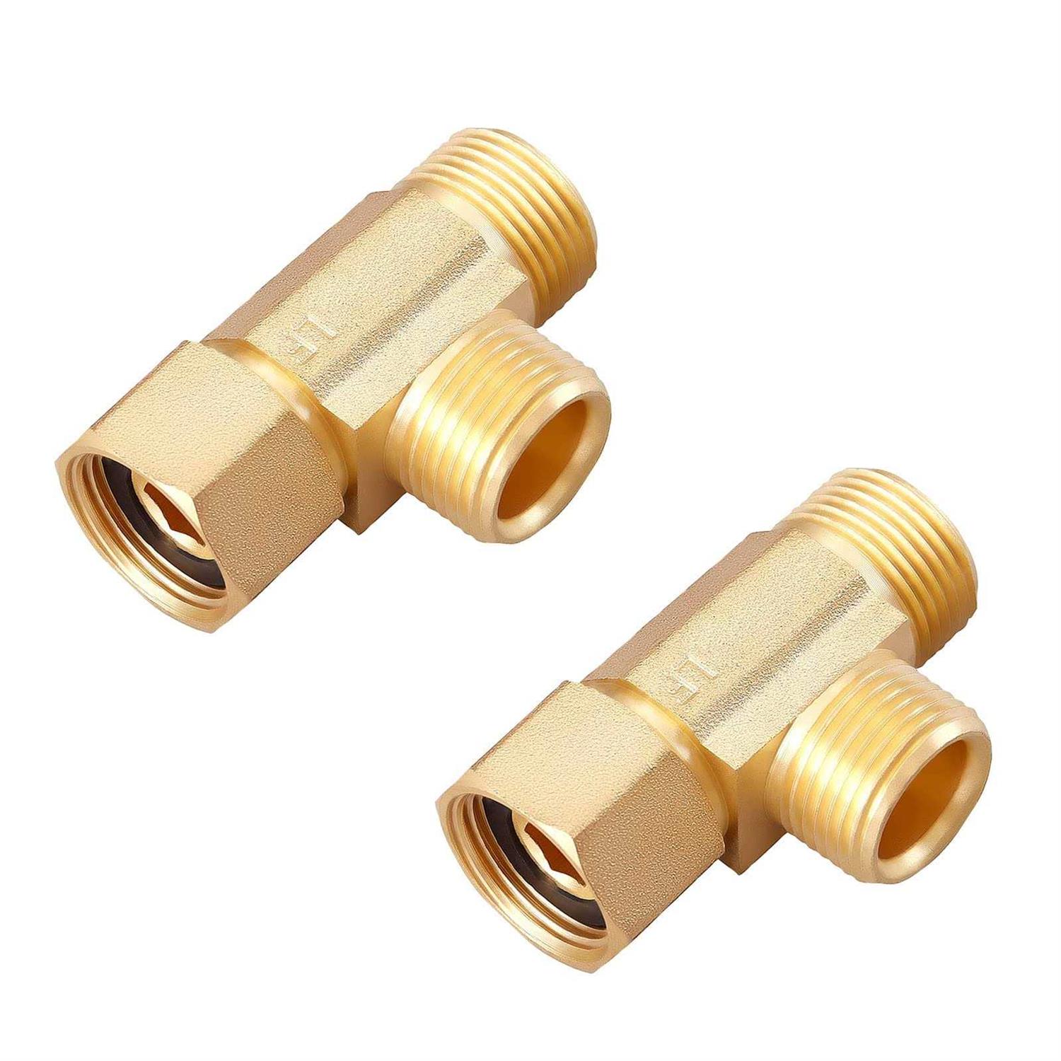 Litorange 3 PCS Metals Brass Couples Tube Fitting Half Union Gas Adapter Flare x NPT Male Pipe Connector - Zenithce