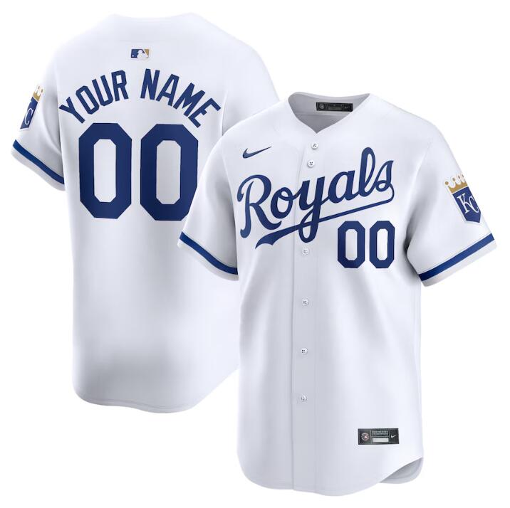 Kansas City Royals Custom White 2024 Home Limited Stitched Jersey - Zenithce