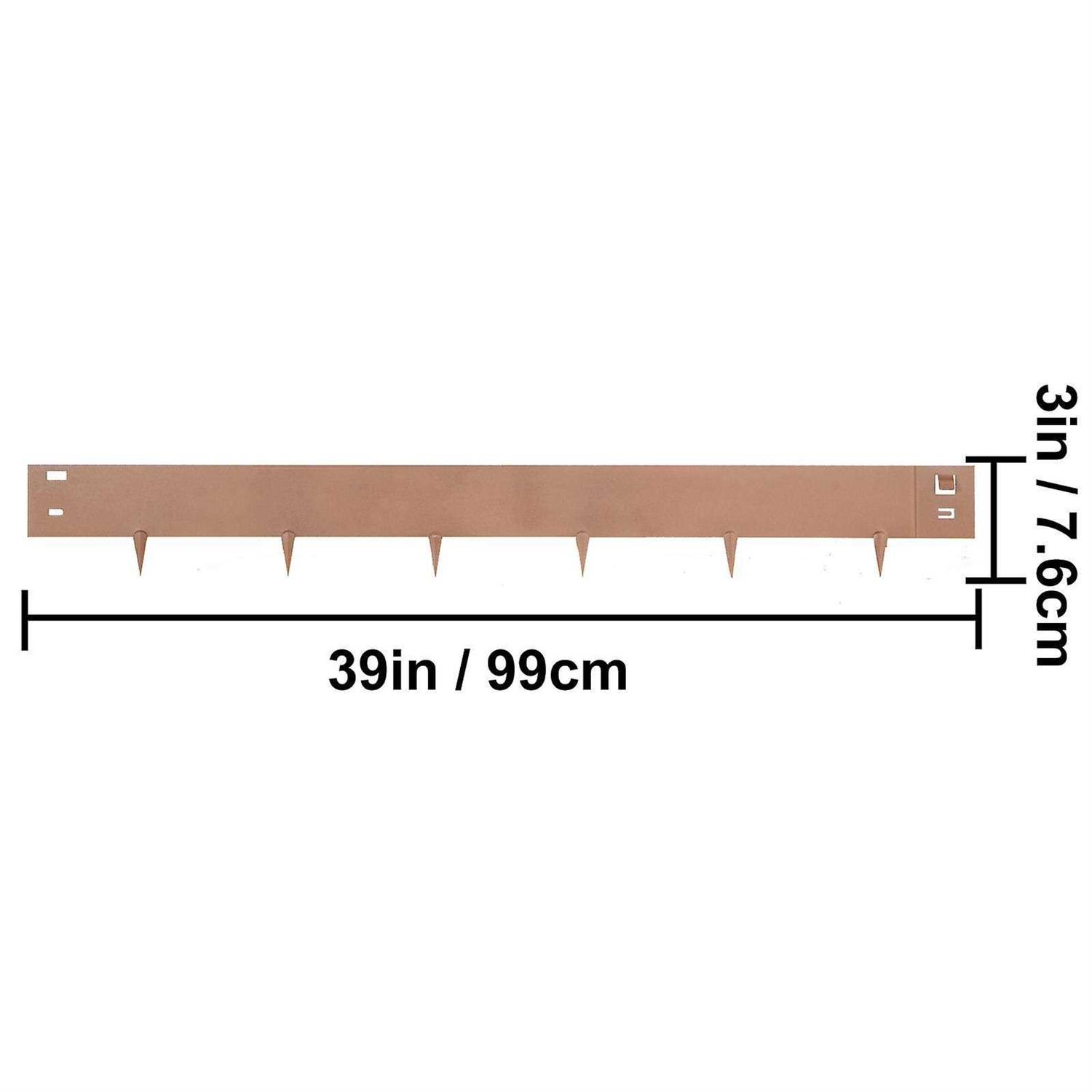 VEVOR Steel Lawn Edging 5pcs Garden Metal Landscape Edging Border - Zenithce