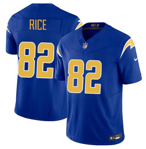 Los Angeles Chargers #82 Brenden Rice Royal 2024 Draft F.U.S.E. Vapor Limited Stitched Jersey - Zenithce