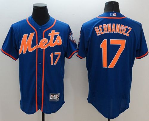 Mets #17 Keith Hernandez Blue Flexbase Authentic Collection Stitched Jersey - Zenithce