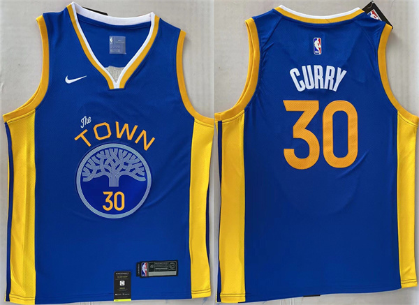 Golden State Warriors #30 Stephen Curry Royal Stitched Jersey - Zenithce