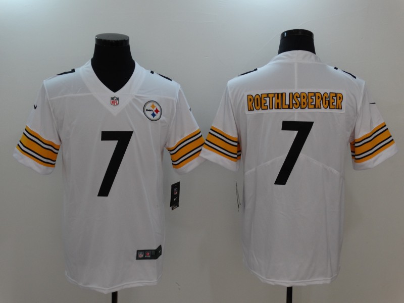 Pittsburgh Steelers #7 Ben Roethlisberger White Vapor Untouchable Player Limited Jersey - Zenithce