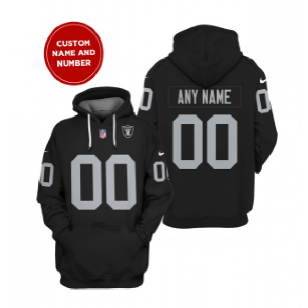 Las Vegas Raiders Active Player Custom 2021 Black Pullover Hoodie - Zenithce