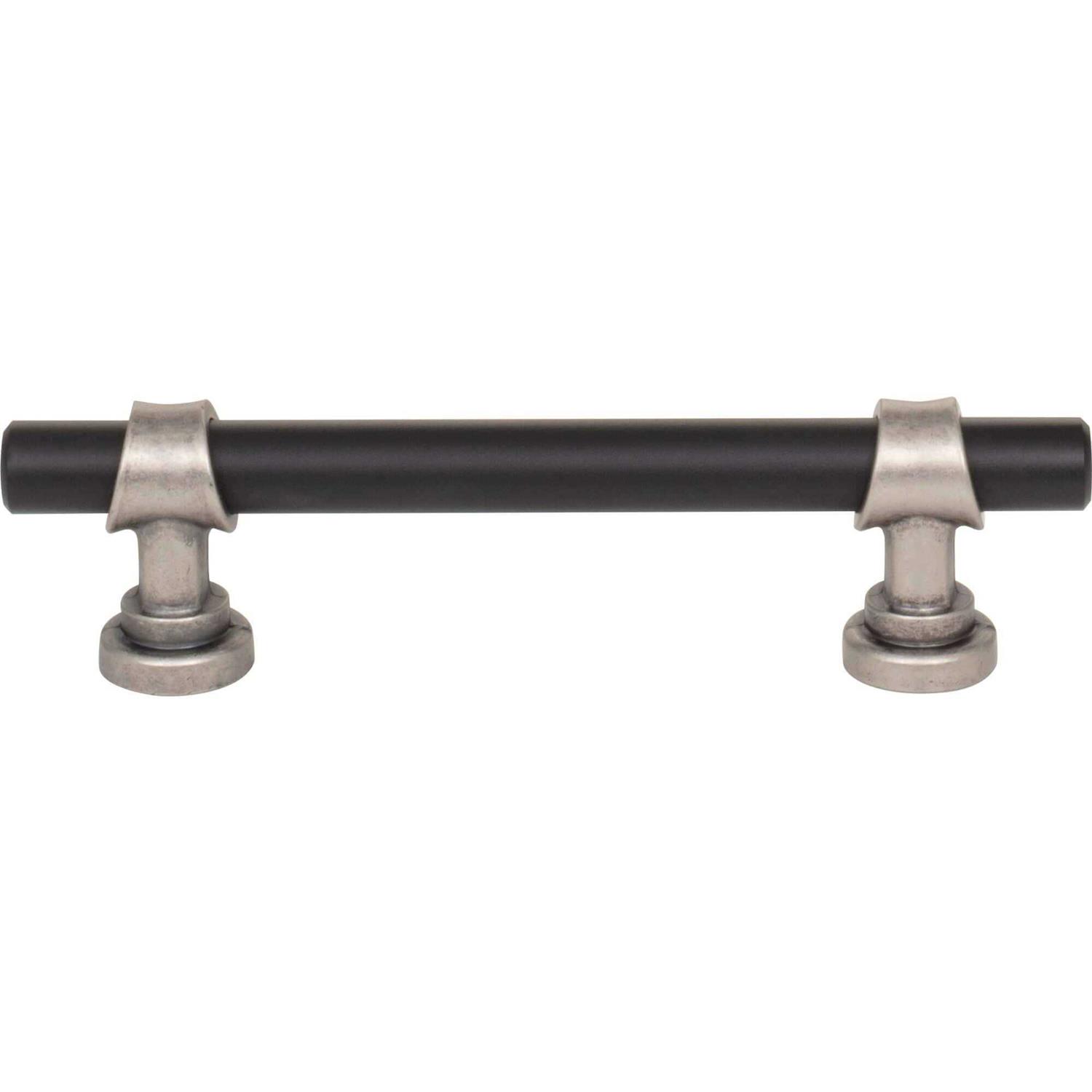 Top Knobs Bit Pull 3 3/4 Inch Flat Black and Honey Bronze M2704 - Zenithce