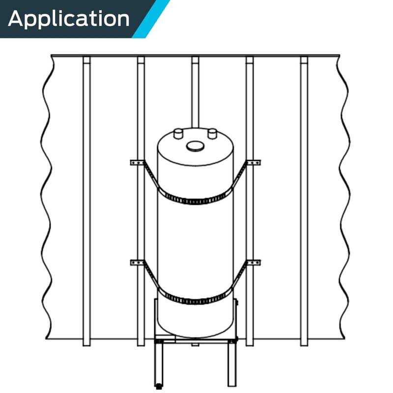 HoldRite Quick Stand Wall Mounted Equipment Platform supports up to 20 gal. Water Heater 30-SWHP-WM - Zenithce