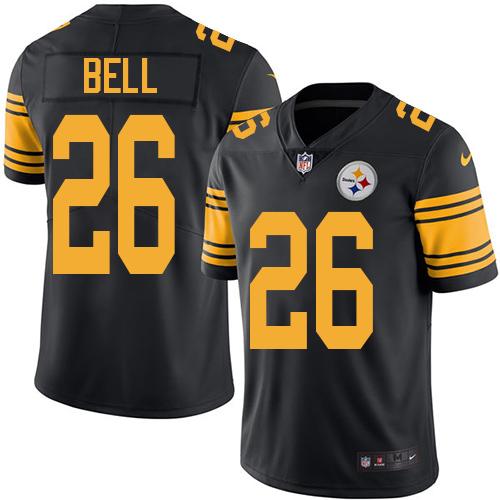 Steelers #26 Le'Veon Bell Black Stitched Limited Rush Nike Jersey - Zenithce