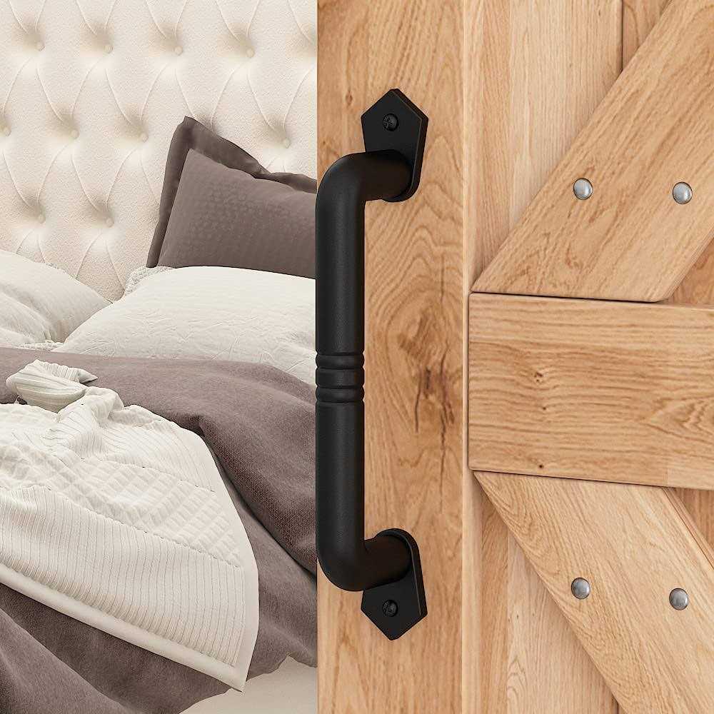 SKYSEN Single Sliding Barn Door Hardware kit, Barn Door Track, 1/4” Thick Material - Zenithce