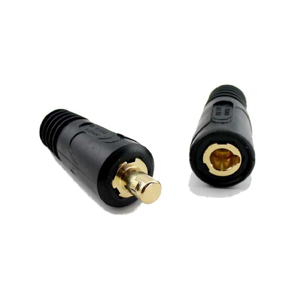 WeldingCity Dinse-Type Twist-Lock Insulated Connector Pair for Welding Cable AWG - Zenithce
