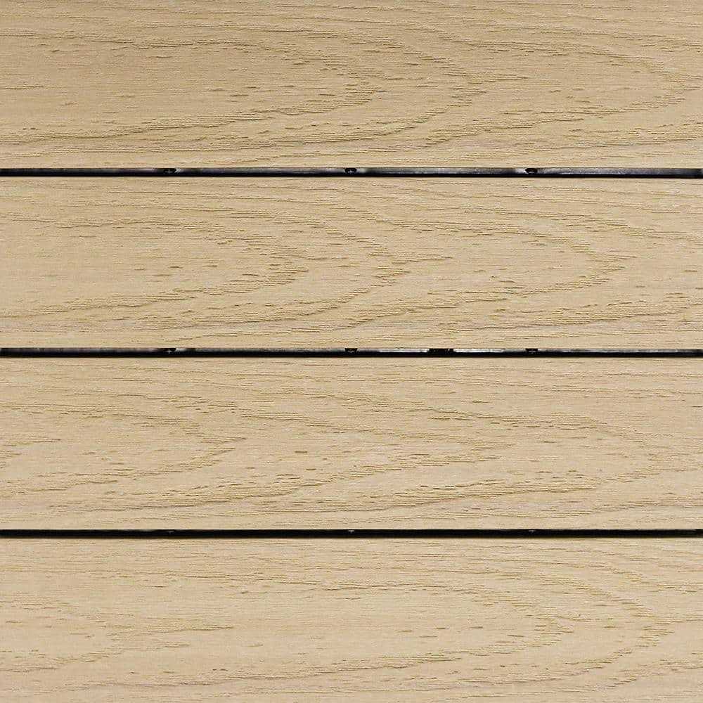 NewTechWood UltraShield Naturale 1 ft. x 1 ft. Quick Deck Outdoor Composite Deck Tile - Zenithce