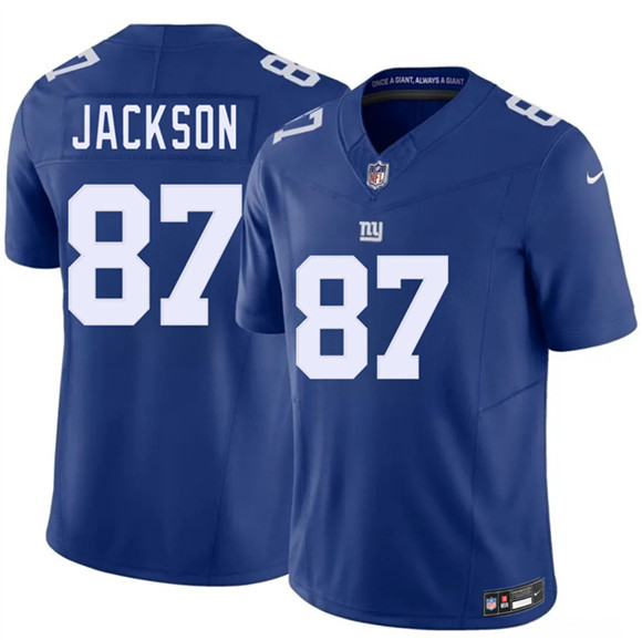 New York Giants #87 Courtney Jackson Blue 2026 F.U.S.E. Vapor Untouchable Limited Stitched Jersey - Zenithce