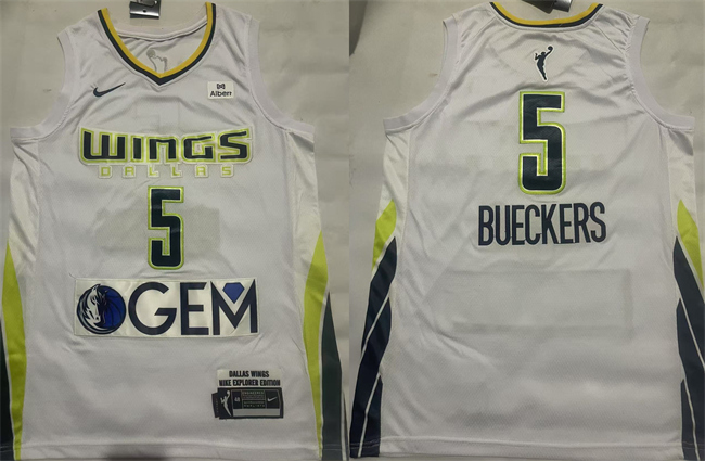 Dallas Wings #5 Paige Bueckers White 2025 Stitched Jersey - Zenithce