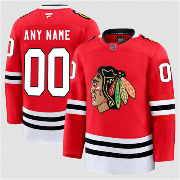 Chicago Blackhawks Custom Red 2024-25 Home Stitched Jersey - Zenithce