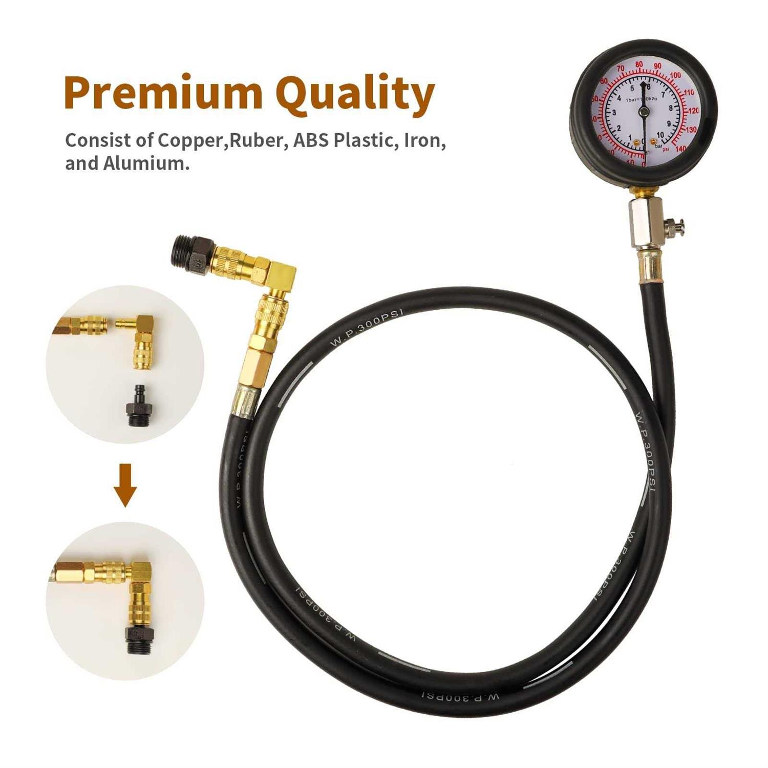 Oil Pressure Sensor Engine Oil Pressure Switch Sensor 0 to 10 Bars 1/8 Npt Oil Pressure Sensor Gauge Sender for Generator - Zenithce