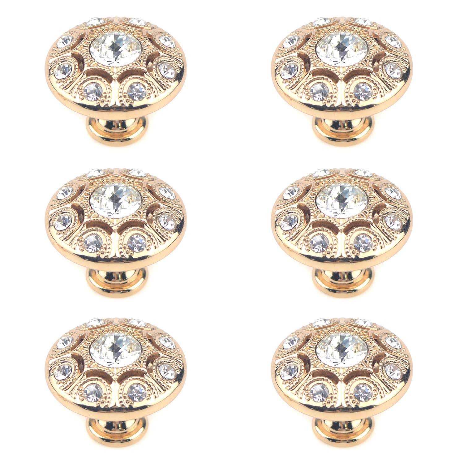 geesatis 6 pcs brass ring pulls handles antique pulls cabinet knobs drawer pulls closet cupboard door decorative handles - Zenithce