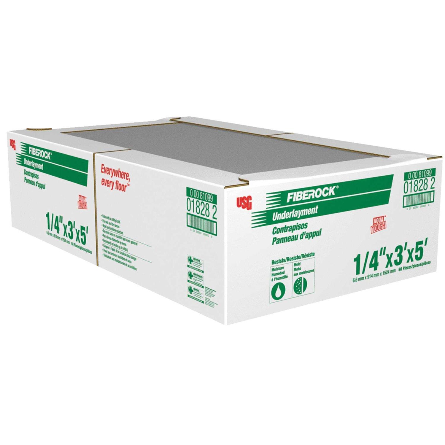 USG Fiberock Brand 1/2 in. x 3 ft. x 5 ft. Tile Backerboard - Zenithce