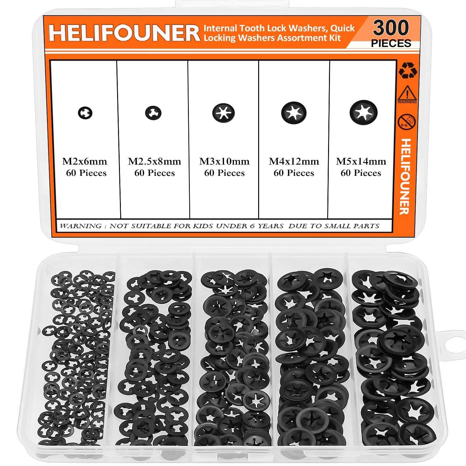 HELIFOUNER Copper Washers 150PCS 8 Sizes Copper Metric Sealing Washers Flat Washers Assortment Kit - Zenithce
