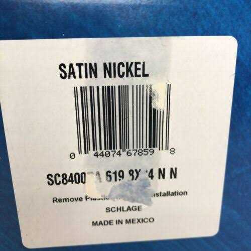Schlage 61-073 622 B60 Thick Door Kit 2.25 to 4 61073622 - Zenithce