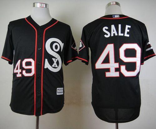 White Sox #49 Chris Sale Black New Cool Base Stitched Jersey - Zenithce