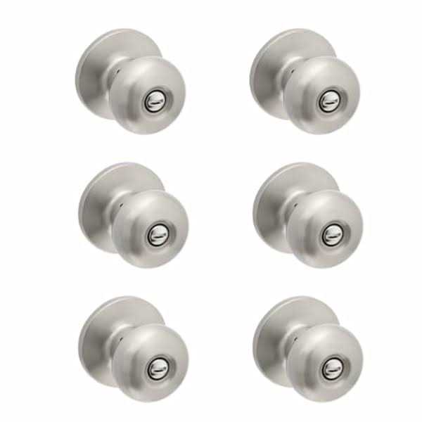 ReliaBilt Baron Matte Black Bed/Bath Privacy Door Knob Contractor Pack 93680-028 - Zenithce