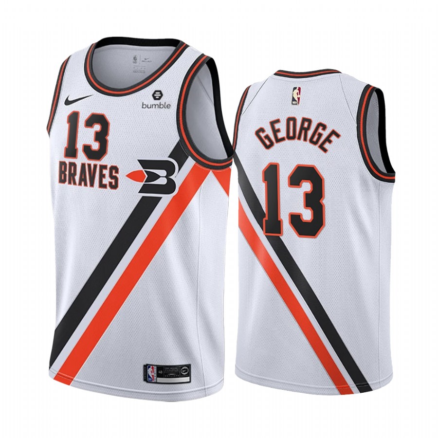 Clippers #13 Paul George White 2019-20 Classic Edition Stitched Jersey - Zenithce