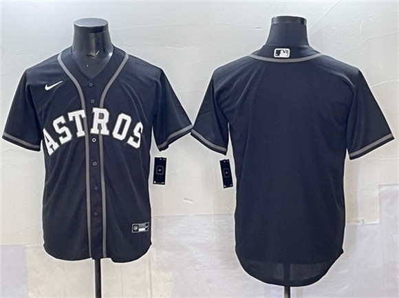 Houston Astros Blank Black Lights Out Limited Stitched Jersey - Zenithce