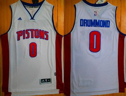 Detroit Pistons #0 Andre Drummond Revolution 30 Swingman New White Jersey - Zenithce